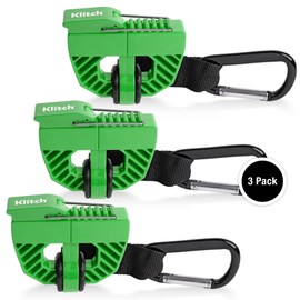 Klitch Footwear Clip, 3 Pack, Shoe Bag, Hang Extra Shoes Cleats Boots or Gear on Your Bag.