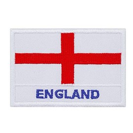 Graphic Dust England Flag Embroidered Iron On Patch Applique Logo Sign Emblem