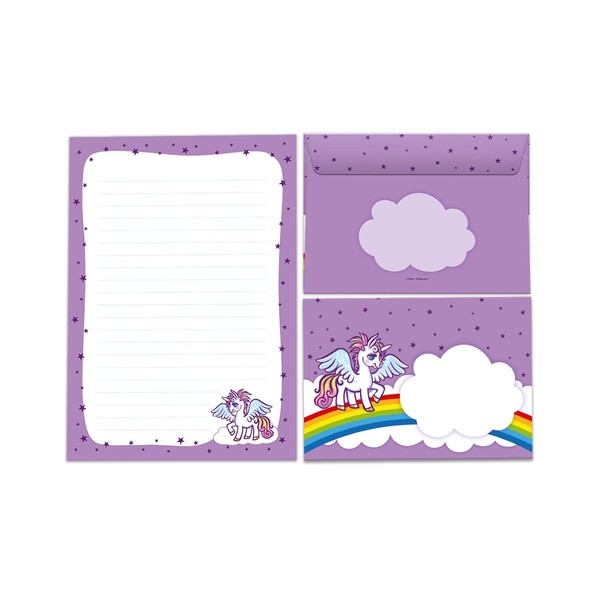 Writing Paper Set Letter Pad with Envelope for Girls Children