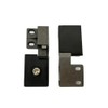 KAFENDA 2pcs Black Frameless Door Hinge Glass Door Hinges is