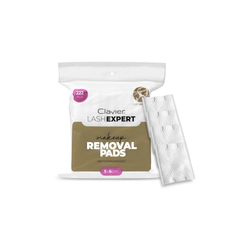 Weiche, Baumwoll-Make-up Entferner Clavier Lash Expert, 222 Stück