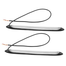 ULTECHNOVO 1pair Automotive Daytime Running Light Turn Signal Lamp Dual Color Modification Kit Shell for Car Models Efficient Multi-use Light