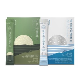 2 boxes of correct grain enzyme and lactic acid bacteria enzyme (1 grain, 1 lactic acid bacteria) / 바른 곡물효소 유산균효소 총 2박스 (곡물1유산균1)
