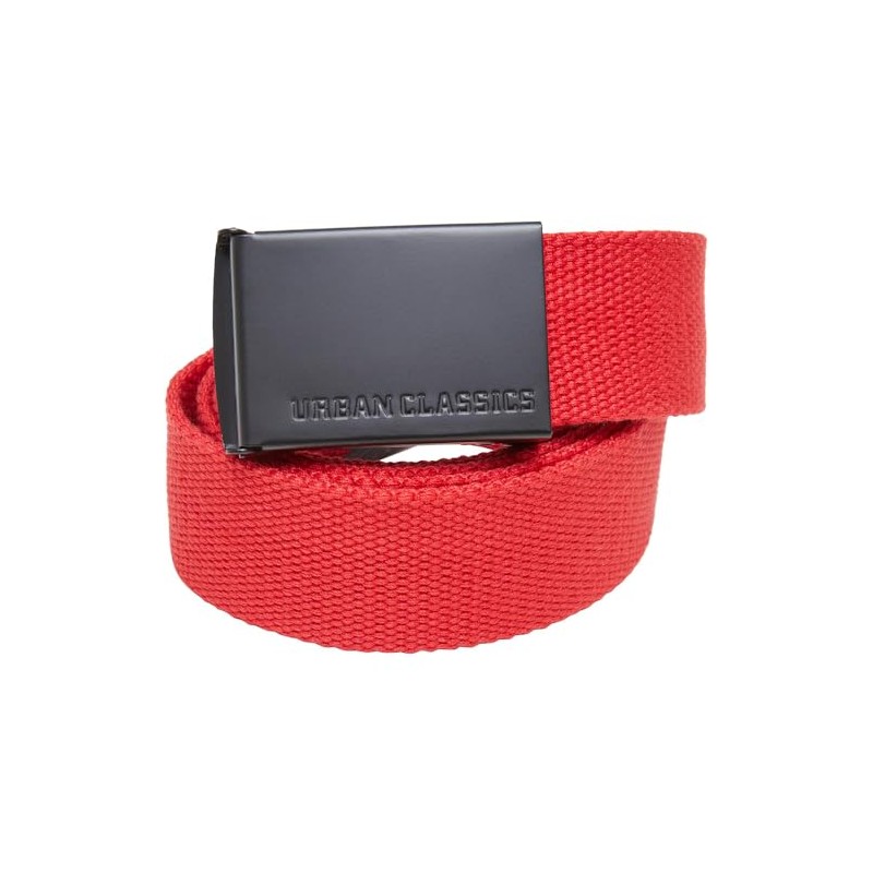Urban Classics Unisex Belt, City red/black, One size fits all