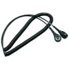 WETEC Spiral Cable with Push Button, ESD, Black, 10/10 mm,