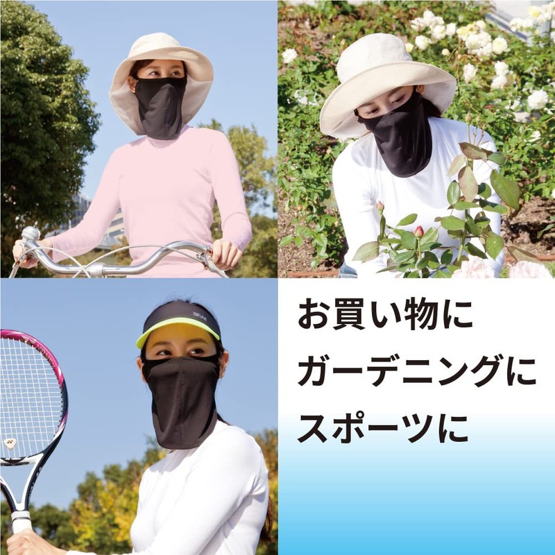 Alphax UV Protection Face Cover, Antibacterial, Deodorizing, UV Face Mask,