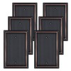Oil Rubbed Bronze Decorative Blank Light Switch Covers Plate, Metal