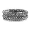 Ensoul 2.7" Inner Diameter Mesh Wire Twisted Metal Bracelets &