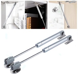 2 Pack Gas Spring, Gas Strut, Soft Close Hinges, Lid Support, Kitchen Cabinet Hinges (150N)