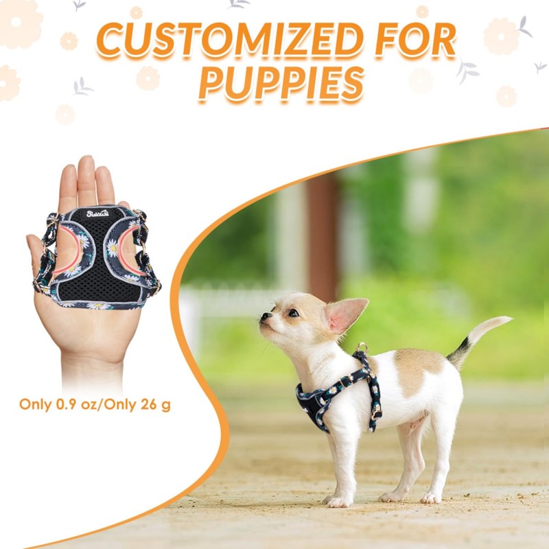 SlowTon Small Dog Harness - No Pull Dog Harness and