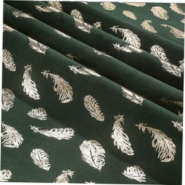 Ciieeo Pattern Cotton Linen Tablecloth Elegant Gold Stamping Design for Home Dining Indoor Outdoor Decor Green Fashion Table Accessories