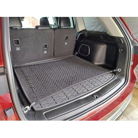 EACCESSORIES EA Rear Trunk Organizer Cargo Net for Jeep Grand Cherokee L WL 2021-2025 – Floor Style Cargo Net for SUV – Premium Mesh Car Trunk Organizer – Compatible with Jeep Grand Cherokee L WL