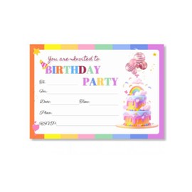 15 Pack Birthday Party Invitation Cards with Envelopes, Perfect for Kids, Adults, and All Celebrations, 4.72 x 6.69 Inches (Hearts)