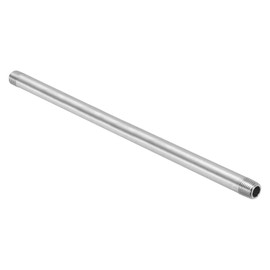 PATIKIL 304 Stainless Steel Pipe Fitting G1/4" x G1/4" Female Thread 12"/300mm Length Nipple Cast Pipe Coupling Fitting Diameter 14mm