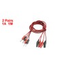 Sourcingmap 2 Pair Alligator Test Lead Clip to Male Banana