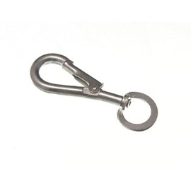 6 Of Snap Spring Clip Carbine Hook To Swivel 6Mm 1/4 Inch Bzp Steel