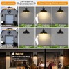 XIFEINIU 12.4" Dome Gooseneck Barn Light, Outdoor Anti-Rust&Waterproof Farmhouse Wall