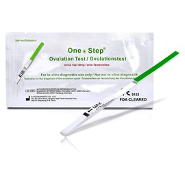 60 x One Step Ovulation Strips 20miu/ml Test Kit Sensitive Fertility Predictor Testing Sticks (Wide Width)