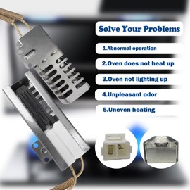 WELURE W11176454 Gas Range Oven Burner Igniter Compatible for Whirlpool WFG505MOBB2, WFG505M0BB1, WFG505MOBS2, WFG505M0BW2, WFG320M0BS2, WFG320M0BS3 Replaces W10914411 AP6327293 PS12348439