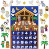 Watersay Nativity Advent Calendar 2ft Felt Religious Christmas Advent Calendar
