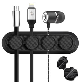 fogman Cable Holder Magnet Strong Independent Wire Organizer Magnet Car Desk Fixing 2 Holes