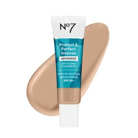 No7 Protect & Perfect Advanced All in One Foundation - Cool Ivory - Age Defying Foundation Makeup with SPF 50 - Makeup Base Cream Helps to Reduces Redness & Blurs Visible Pores (30ml)