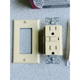 Cooper NEW Cooper TRVGF15V Heavy Duty Tamper Resistant GFCI GFI Outlet 5-15R 15A IVORY