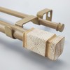 SKYPLUS LIVING Rustic Boho Style Double Curtain Rod Set with