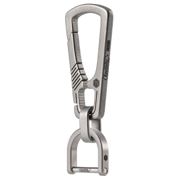 [KeyUnity] KM04 Titanium Carabiner Keychain Clip Quick Release EDC Key