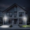 Luminea Solar Spotlight LED: Solar LED Wall Floodlight with PIR