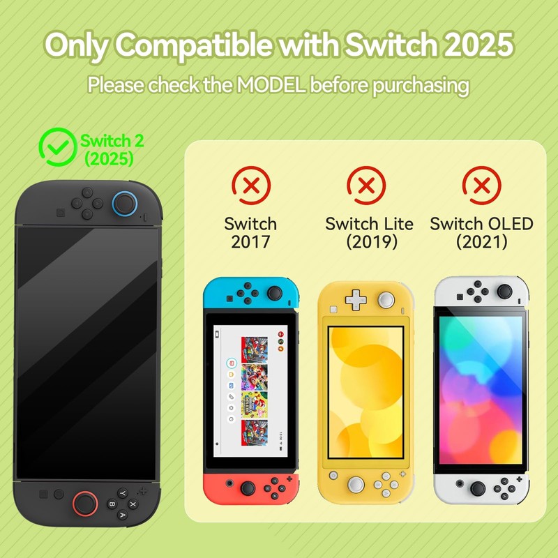 GeekShare Full Protective Shell Compatible with Switch 2, Hard PC