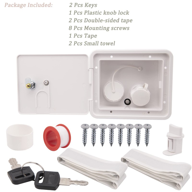 Gravity/City Water Inlet Hatch, White Gravity City Water Hatch Fill