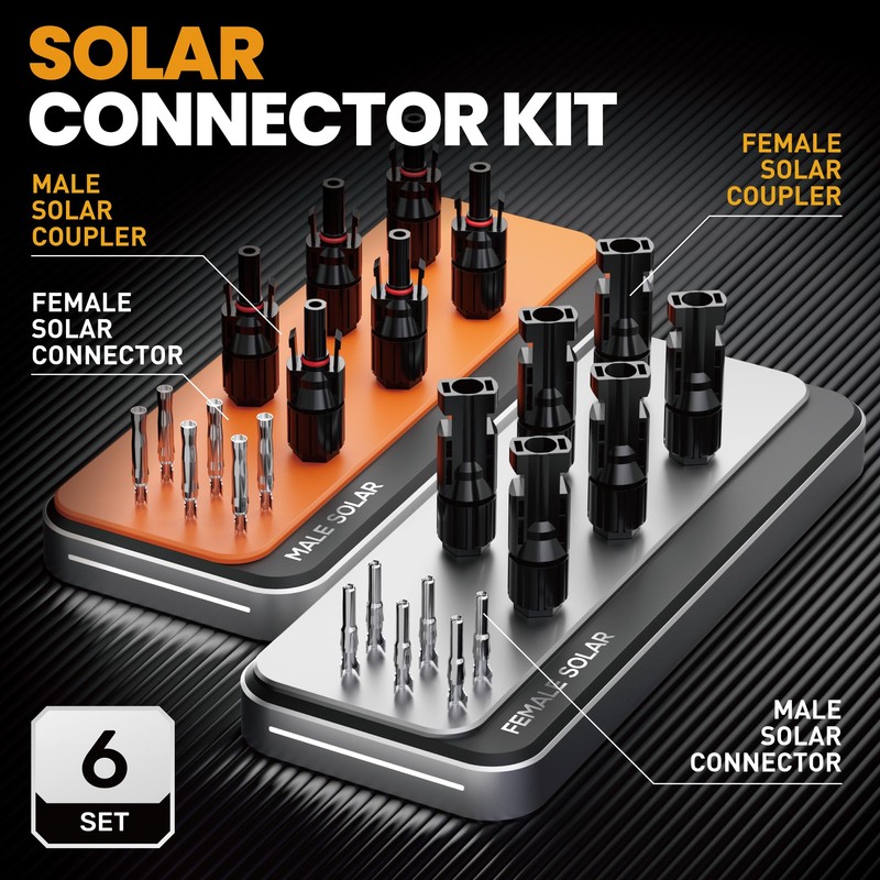 SOMELINE Solar Connector Crimping Tool Kit, 14-10 AWG Crimper for