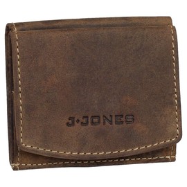Ledershop24 J.Jones RFID Leather Men's Wallet Viennese Box Mini Wallet Coin Purse 5492 Cowhide 10.5 cm Brown, brown, rfid wallet