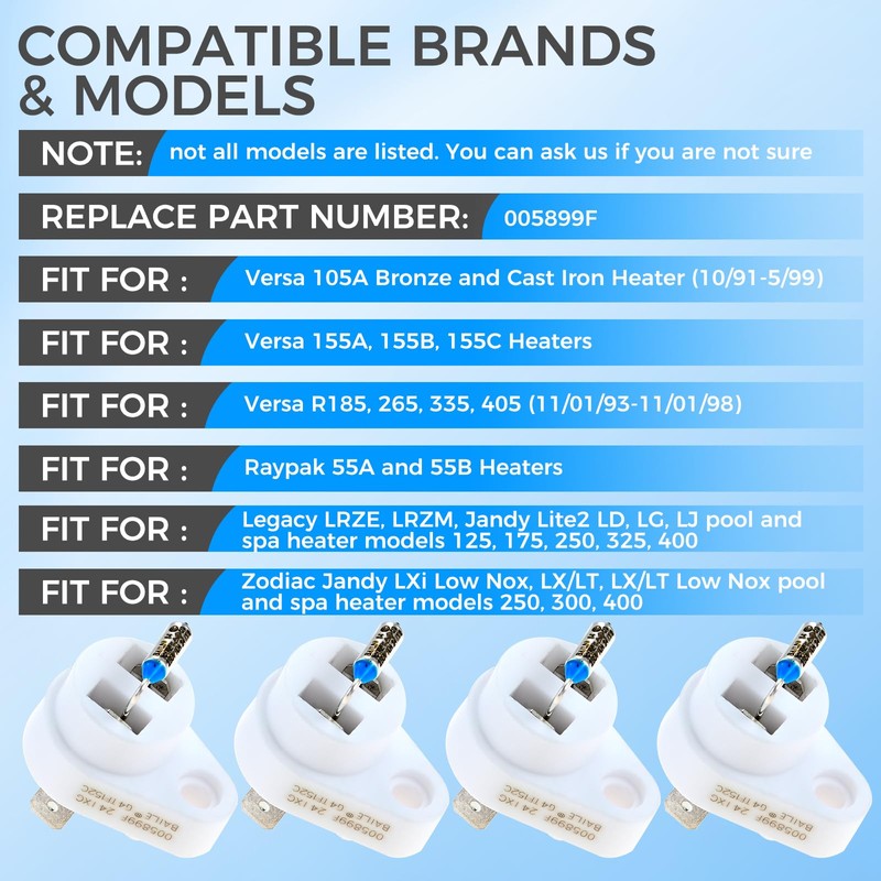 MOOTVGOO 4 Pack 152°C 005899F Thermal Cut Off Fuses, Swimming