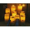 antizer Flameless Candles Birch Bark Effect Battery Operated Candles 4"