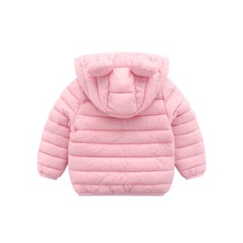 Joynoon Baby Boys Girls Winter Coats Toddler Light Puffer Down Jacket Infant Kids Bear Hoods Padded Outwear