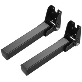 Pack of 2 Furniture Feet, Table Legs, Folding Table Feet, Black Metal, Folding Furniture Legs, Sofa Feet, Desk Legs, Folding Bed Feet, Cabinet Feet for Furniture, Sofa, Table, Cabinet, Legs, Feet, 20