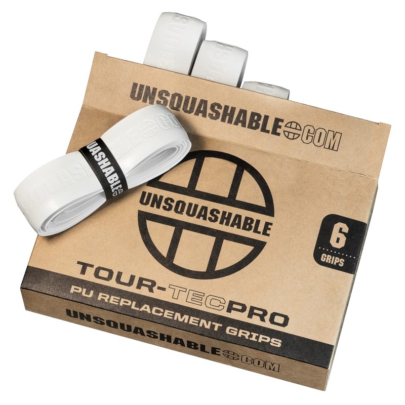 Unsquashable Tour-TEC PRO PU Replacement Grip for Rackets - 6