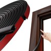 JSIWOTH Weather Stripping, Black D-Shaped Rubber Seal Strip for Doors/Windows,