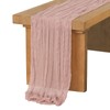 Ling's Moment 10Ft x 35" Wide Dusty Rose Gauze Semi-Sheer