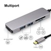5 in 1 USB C Hub 5Gbps Transfer Ultra HD