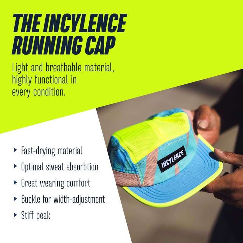 INCYLENCE Running Cap, Lightweight, Breathable Running Hat for Sweaty Training