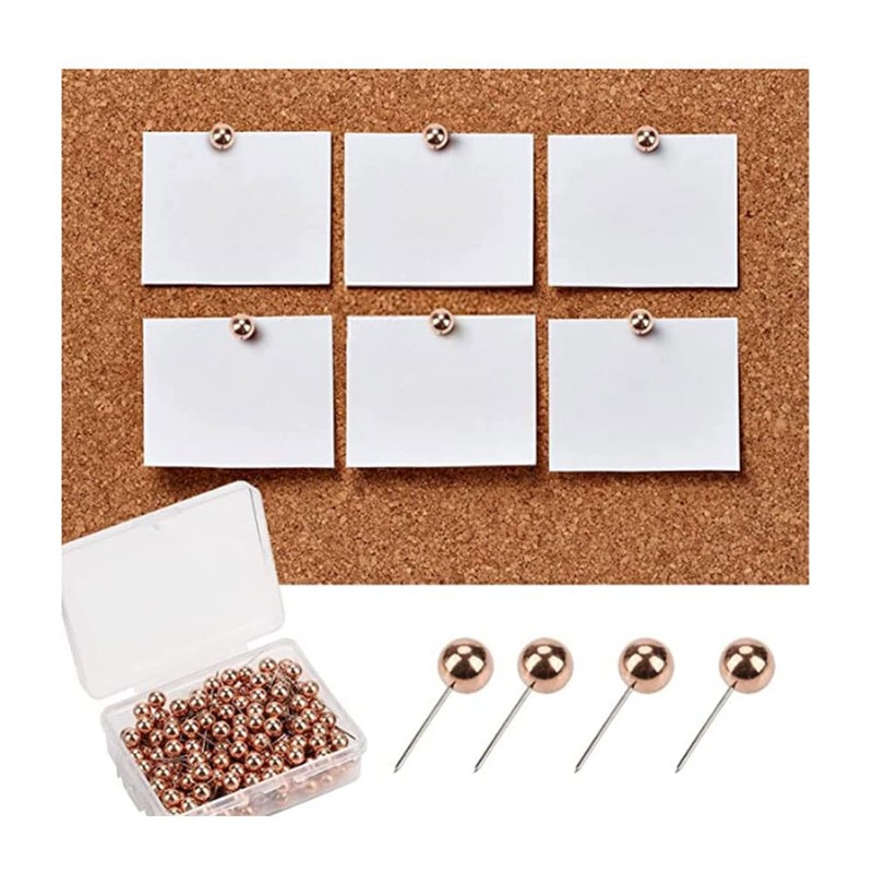 200Pcs Round Plastic Head Push Pins Head Push Pins Map