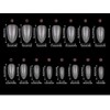 Black and White Full Parts Handmade Nail Tips - X