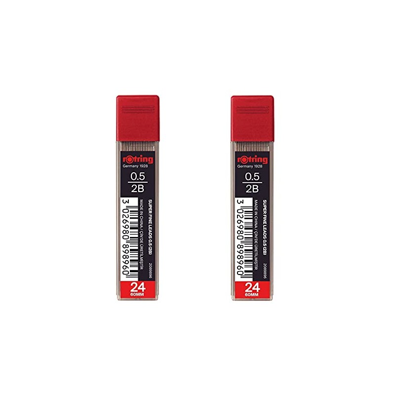 rOtring 0.5mm 2B Super Polymer Pencil Lead - 48 Leads