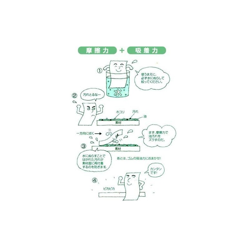 Nachihama Toilet Brush, Green x 2 Sets