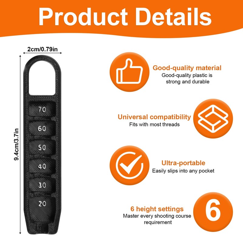 Lyreh Golf Tee Height Adjuster, Precision Tee Height Setter Gauge