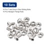uxcell M5x10mm T Slot Drop-in Bolt and M5 Hexagon Flange