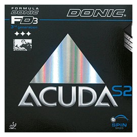 DONIC(ドニック) 卓球 アクーダ S2 裏ソフトラバー ブラック 2.8 AL049